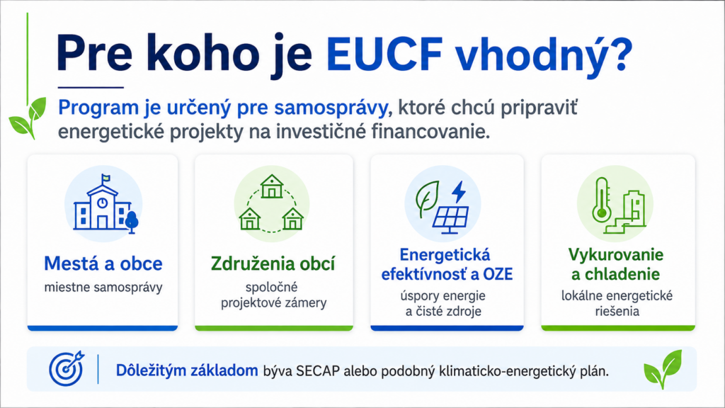 EUCF 2026: grant 60 000 € pre mestá a obce na investičné koncepty energetických projektov 3 eucf-dotacie-novaco-European-City-Facility